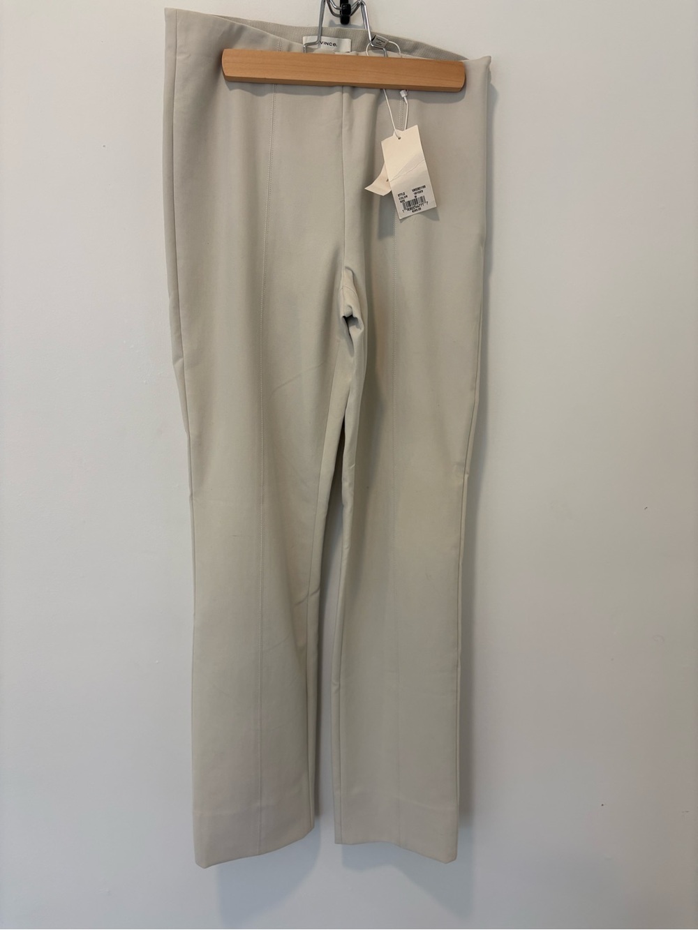 Vince Stitch Front Seam Straight-Leg Cropped Legging Pants